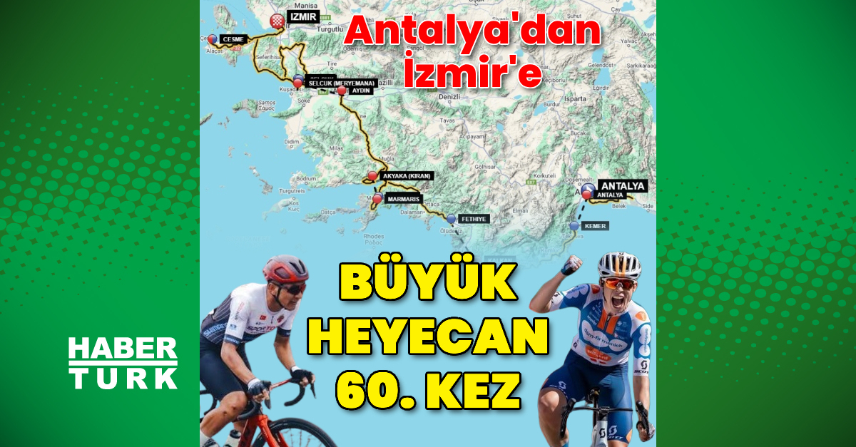 Antalya’dan İzmir’e bisiklet heyecanı