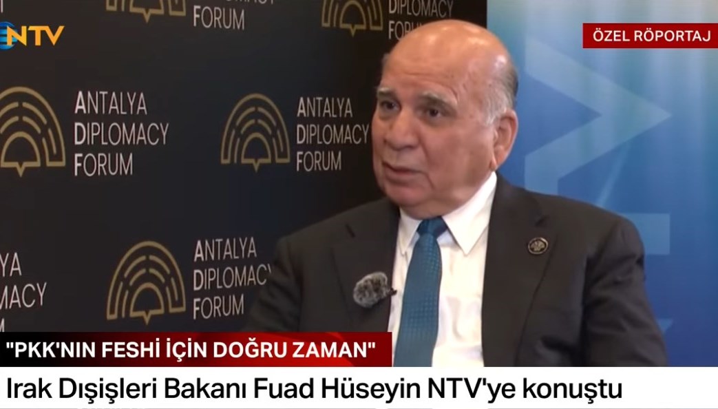 Irak Dışişleri Bakanı Hüseyin NTV’ye konuştu: “PKK’nın feshi için doğru zaman”