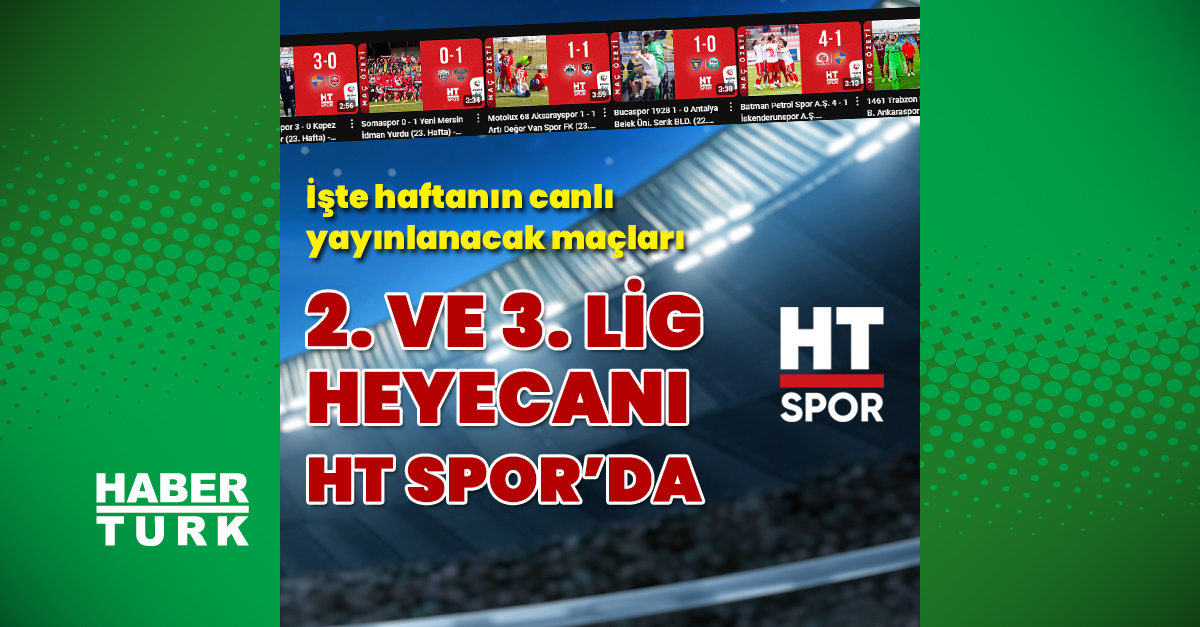 İşte HT Spor’da yayınlanan canlı maçlar!