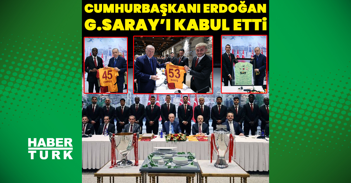 Cumhurbaşkanı Erdoğan Galatasaray’ı kabul etti