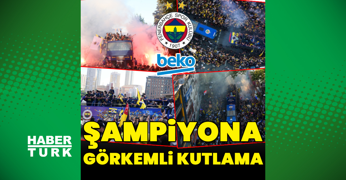 Fenerbahçe’den görkemli şampiyonluk kutlaması!