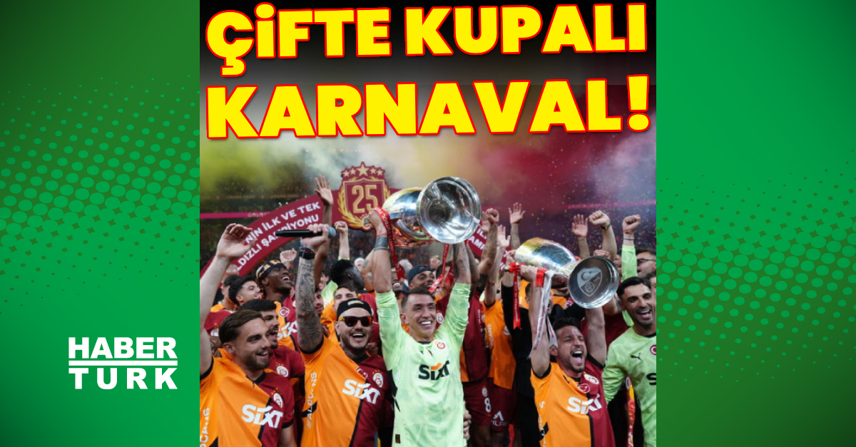 Galatasaray, şampiyonluk kupasını evinde kaldırdı