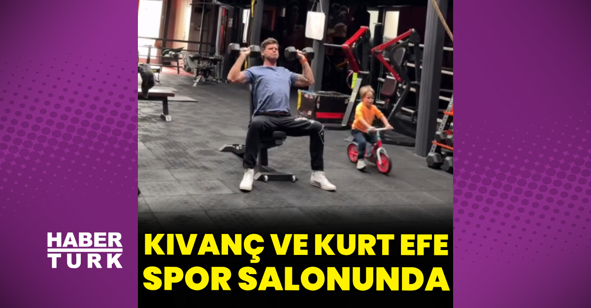 Kıvanç ve Kurt Efe, spor salonunda