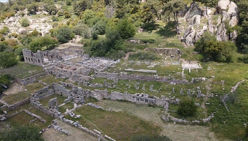 Labraunda Antik Kenti’nde restorasyon çalışmaları sürüyor