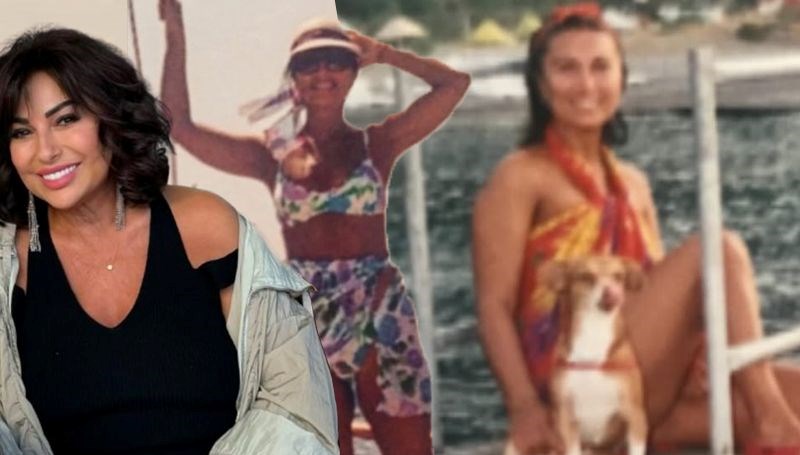 Nilgün Belgün takipçilerini geçmişe götürdü: Bu fotoğraf Marmaris’te çekildi (Ünlülerin çocukluk ve gençlik halleri)