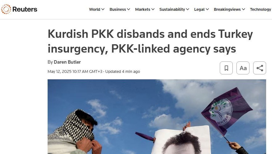 PKK’nın fesih kararı dünya basınında: “Tarihi bir hamle”