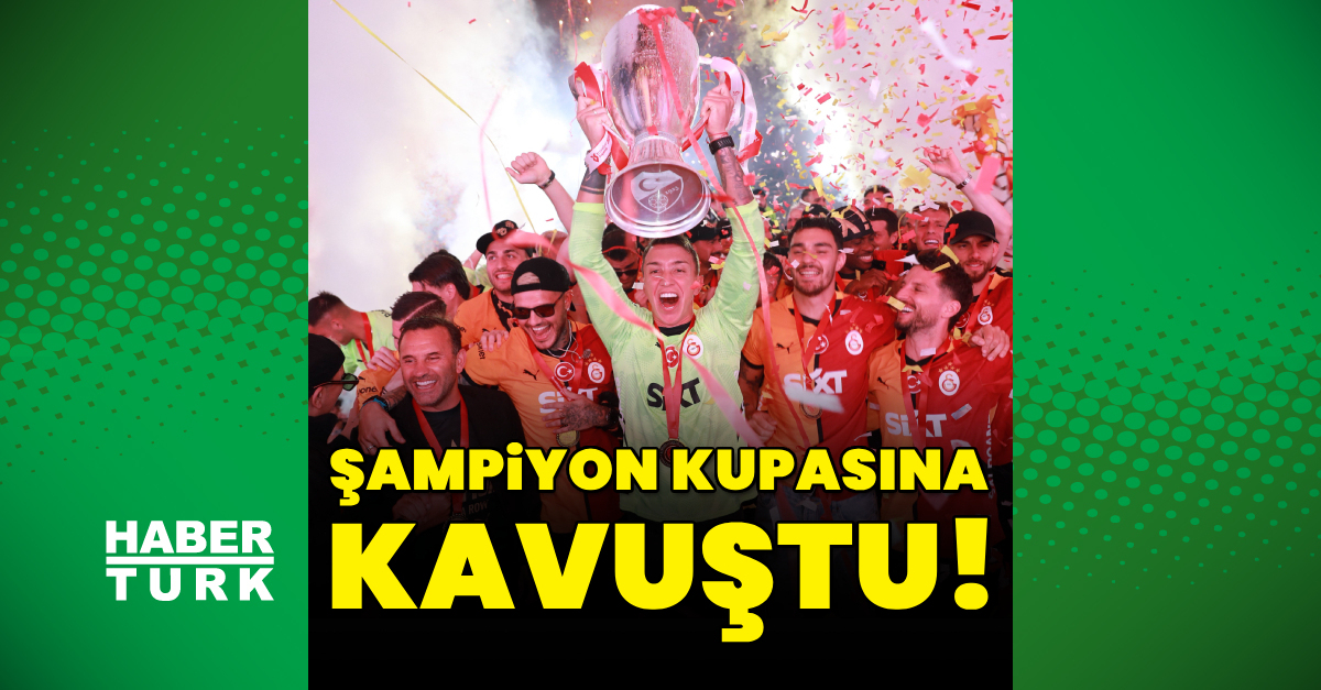 Şampiyon kupasına kavuştu!