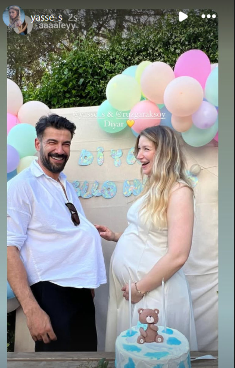 Baby shower partisi yaptılar