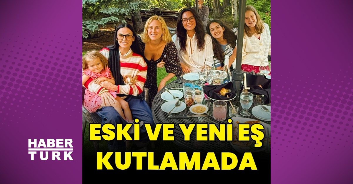 Eski ve yeni eşler doğum günü kutladı