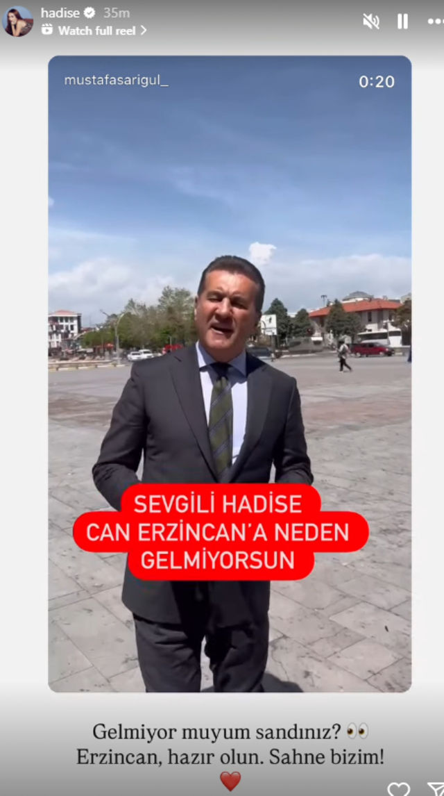 Sarıgül, Hadise’yi böyle karşıladı