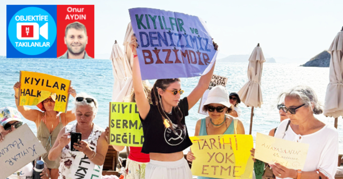 Ünlü oyuncu sahil eyleminde