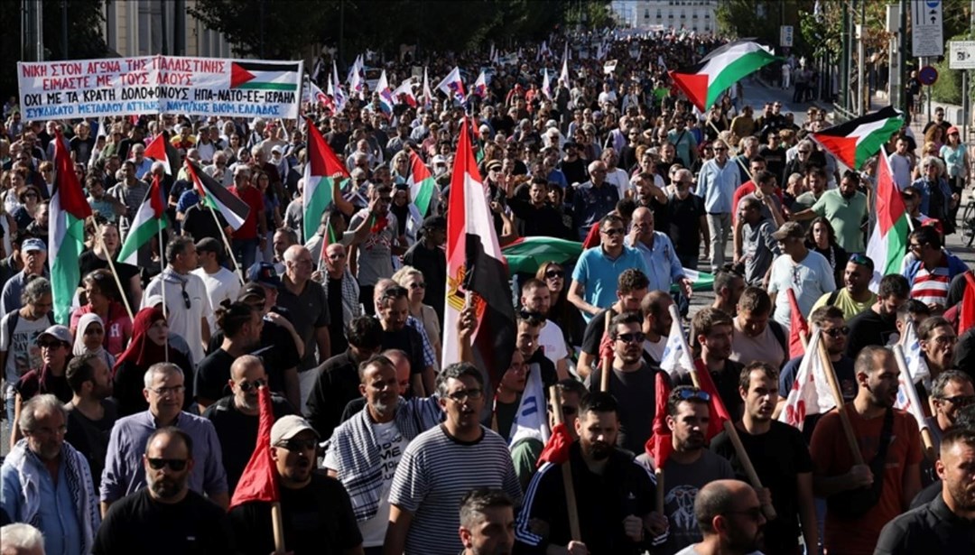 Yunanistan’da Filistin gösterisine “sinagog” yasağı