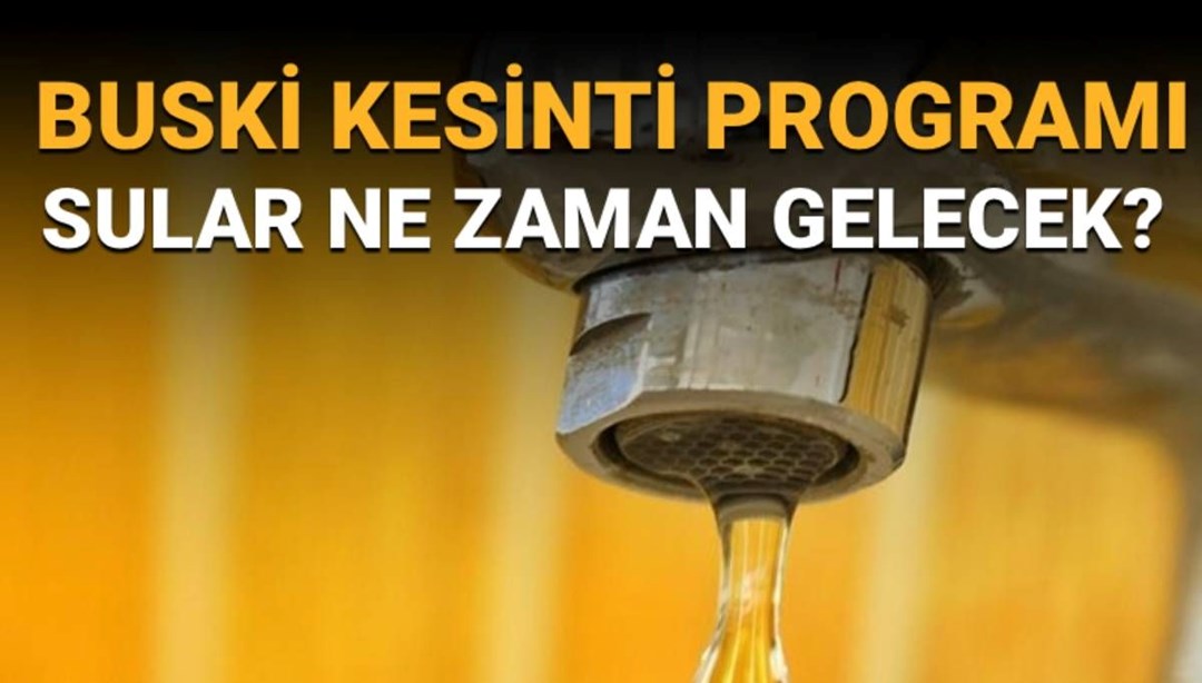Bursa Nilüfer’de sular ne zaman gelecek? BUSKİ su kesintisi programı