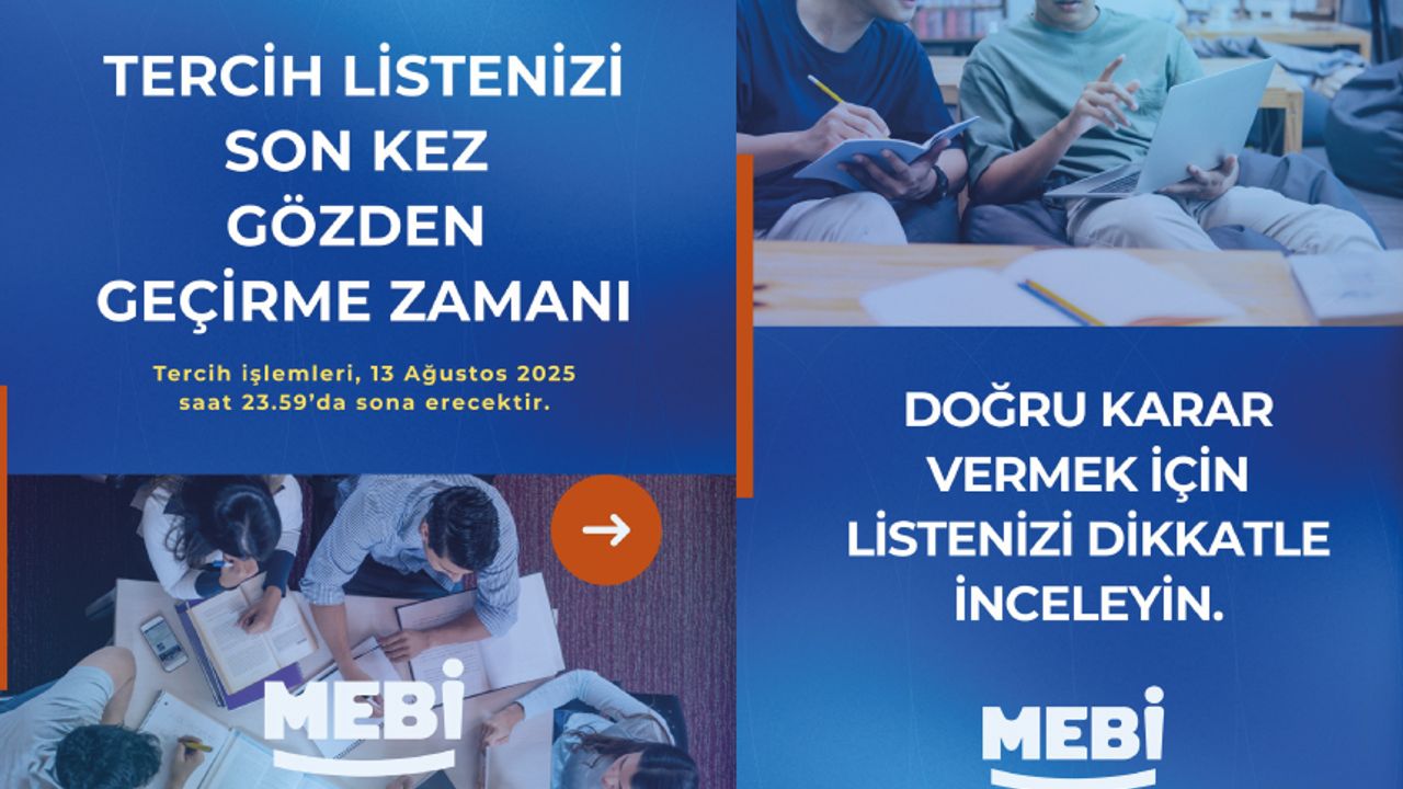 Hedeflerine Doğru Son Adım! Tercihlerini tamamlamadan önce listeni son kez gözden geçir.