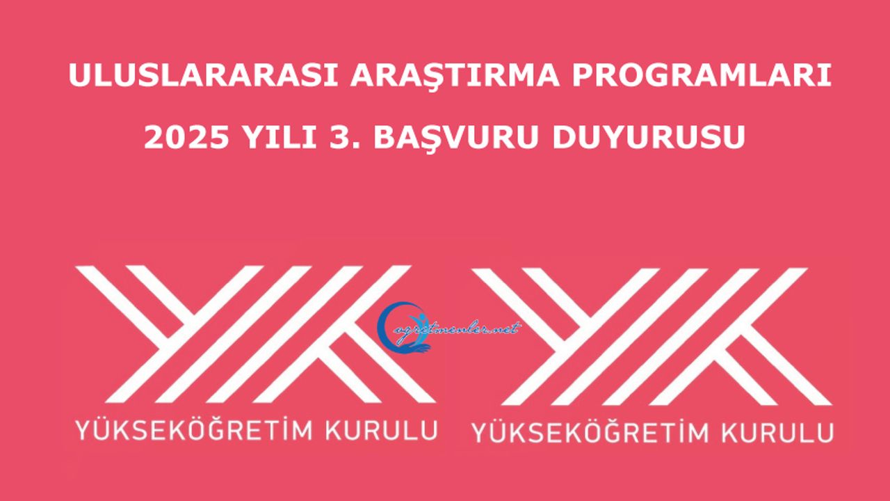 Uluslararası Araştırma Programları 2025 yılı 3. Başvuru Duyurusu yayımlandı