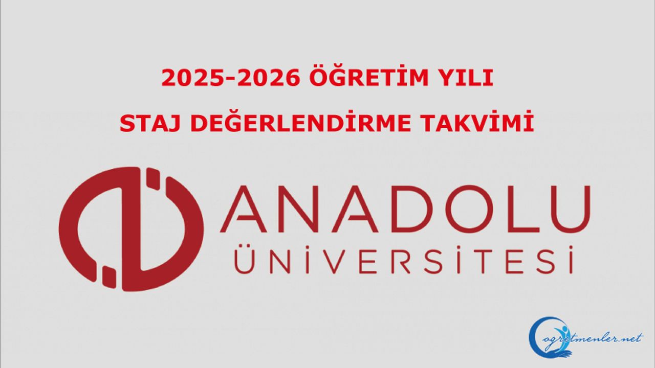2025-2026 Öğretim Yılı Staj Değerlendirme Takvimi