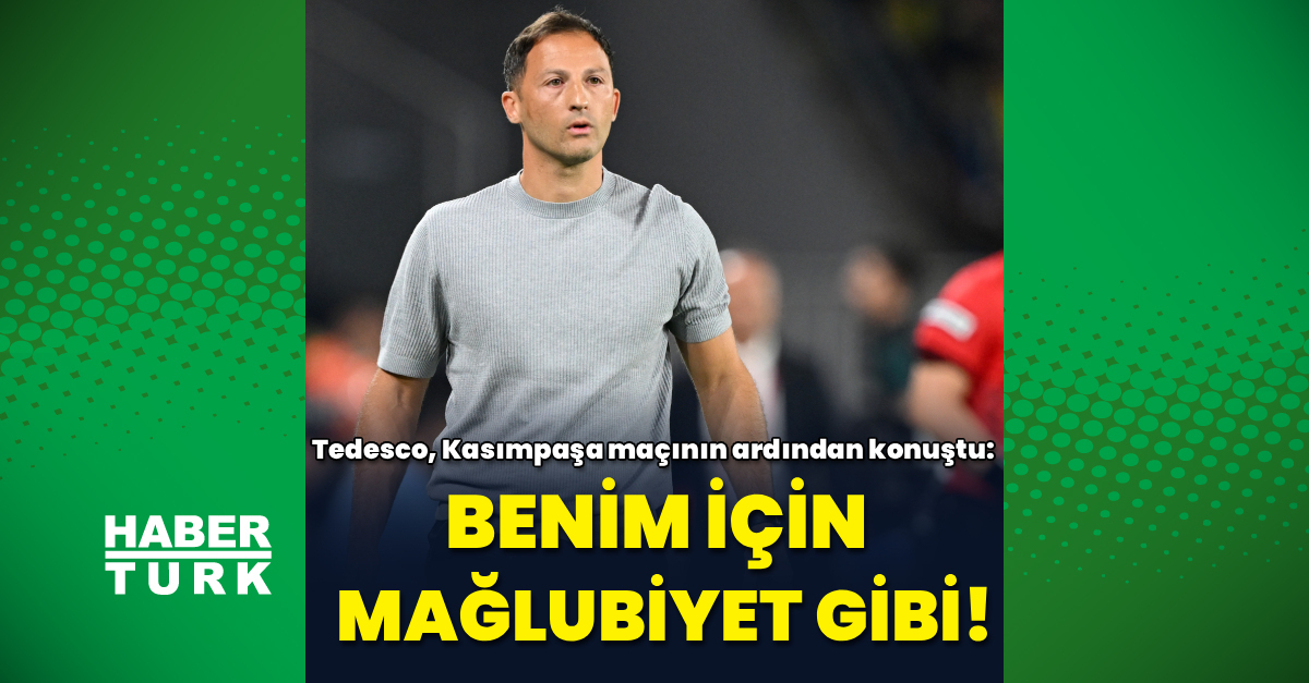 “Benim için mağlubiyet gibi!”
