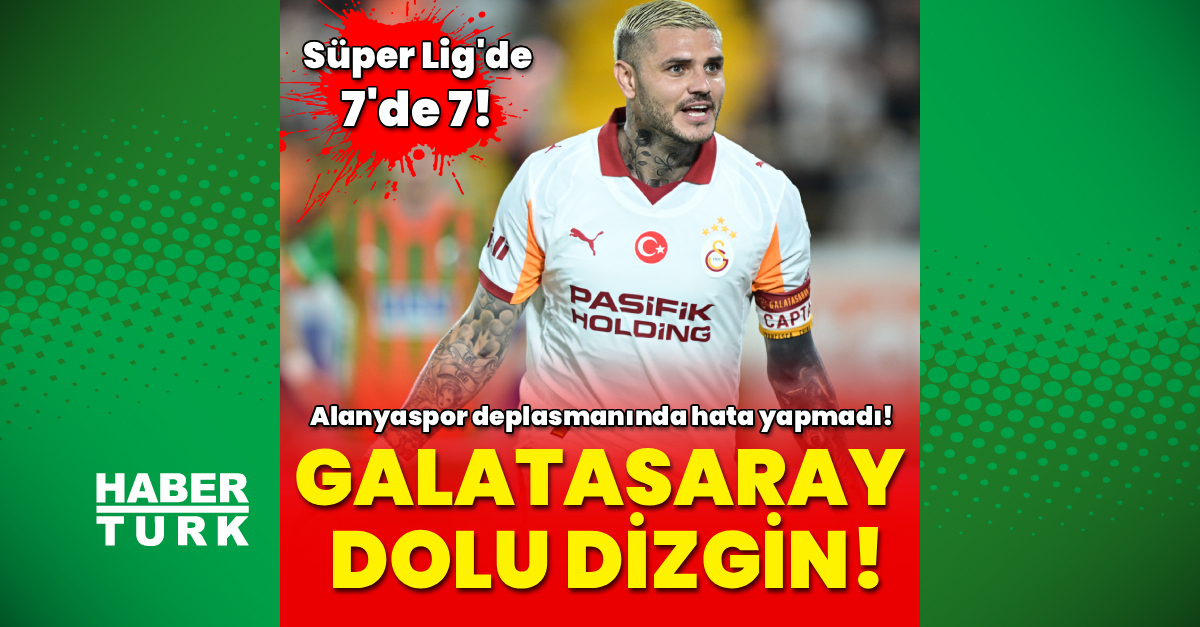 Galatasaray’dan ligde 7’de 7!