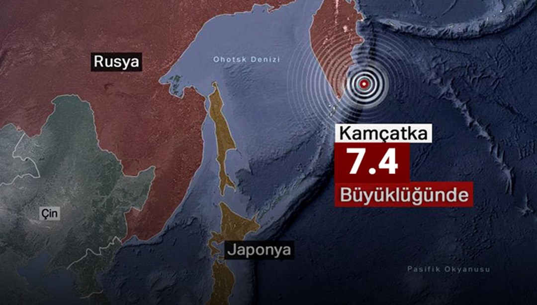 Kamçatka’da 7.4 büyüklüğünde deprem