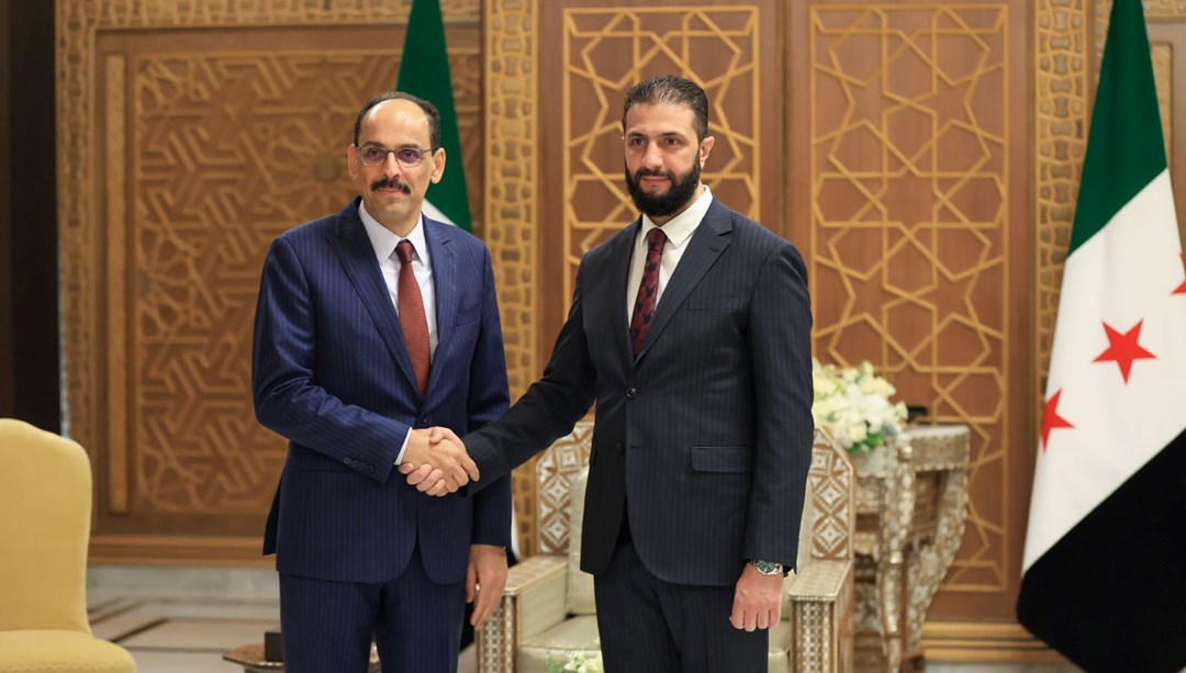 MİT Başkanı İbrahim Kalın, Suriye Cumhurbaşkanı Şara ile görüştü