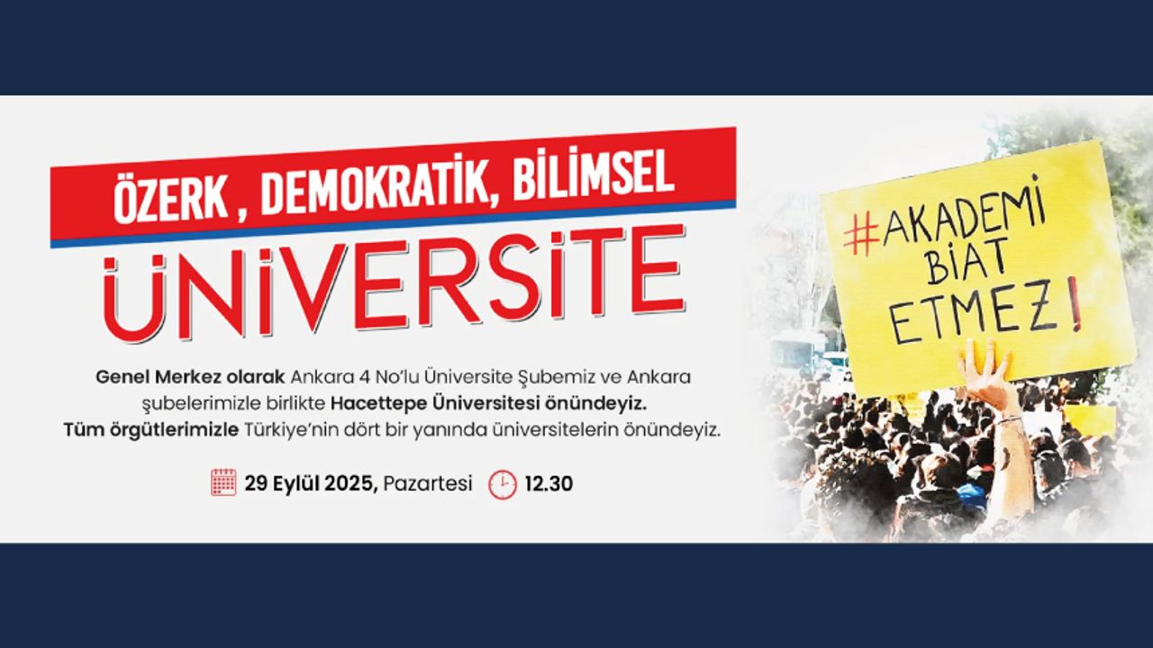 Özerk, Demokratik, Bilimsel Üniversite İçin Alanlardayız!
