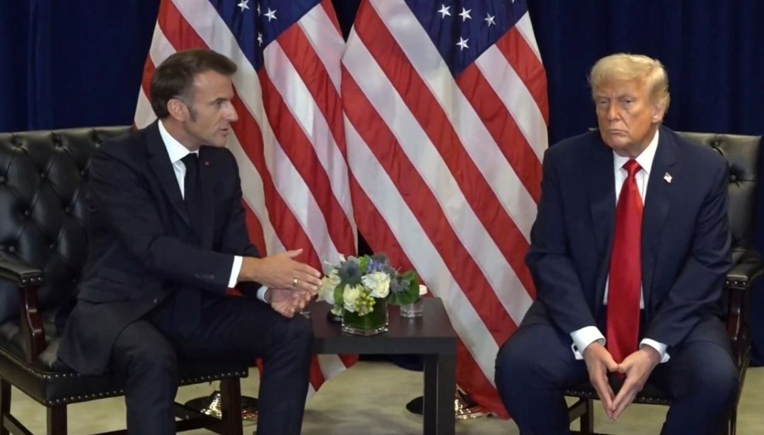 Trump-Macron görüşmesinde “Filistin” atışması