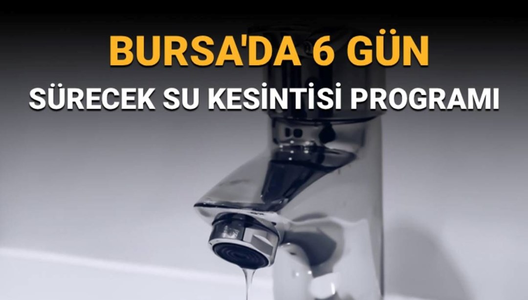 BUSKİ duyurdu: 10-16 Ekim tarihlerinde su kesintisi yaşanacak