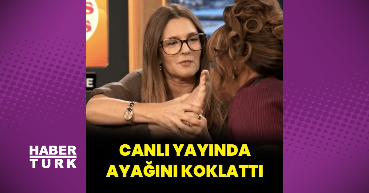 Canlı yayında bu da oldu
