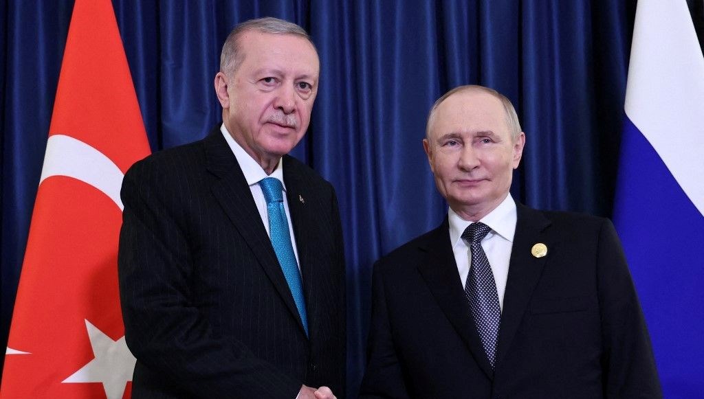 Cumhurbaşkanı Erdoğan, Rus lider Putin ile görüştü