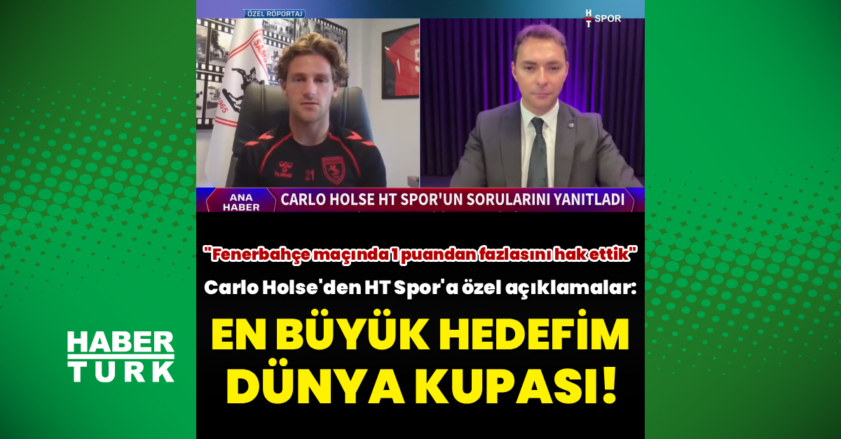 Holse’den HT Spor’a özel açıklamalar!