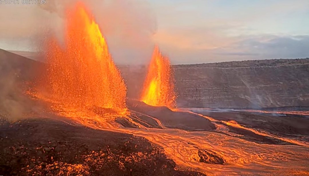 Kilauea’da10 ayda 35’inci patlama