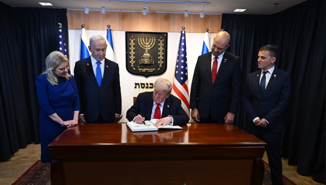 Trump İsrail meclisinde: “Yeni bir Ortadoğu için tarihi şafak”