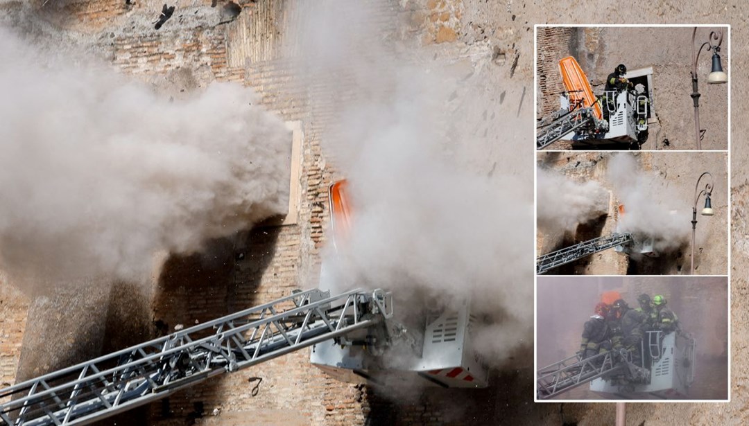 Roma’daki tarihi kulede çökme: Enkazda kalan 1 işçi hayatını kaybetti