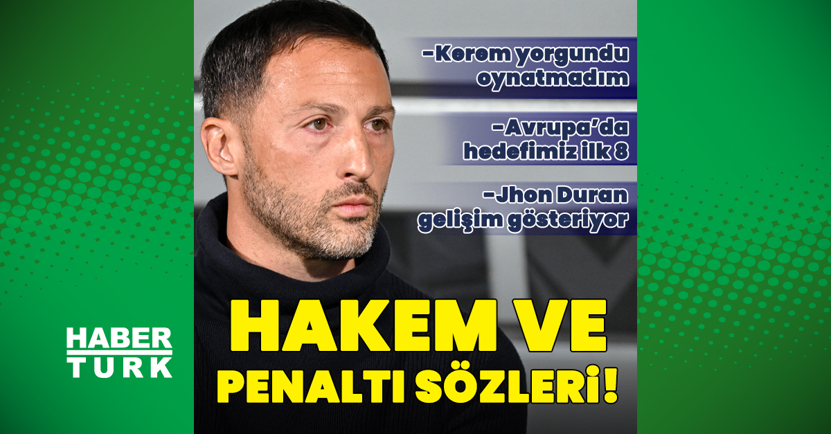 Tedesco’dan hakem ve penaltı sözleri!